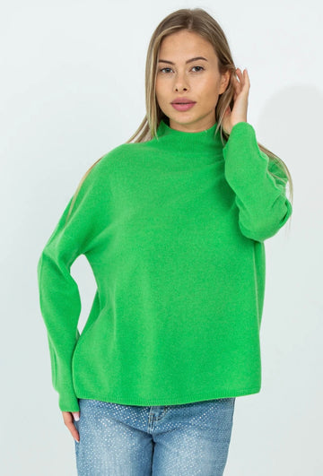 MAGLIA A MEZZO COLLO IN CASHMERE