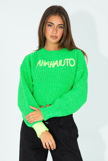 SHOP ART MAGLIA IN LANA SPESSA CON FRASE