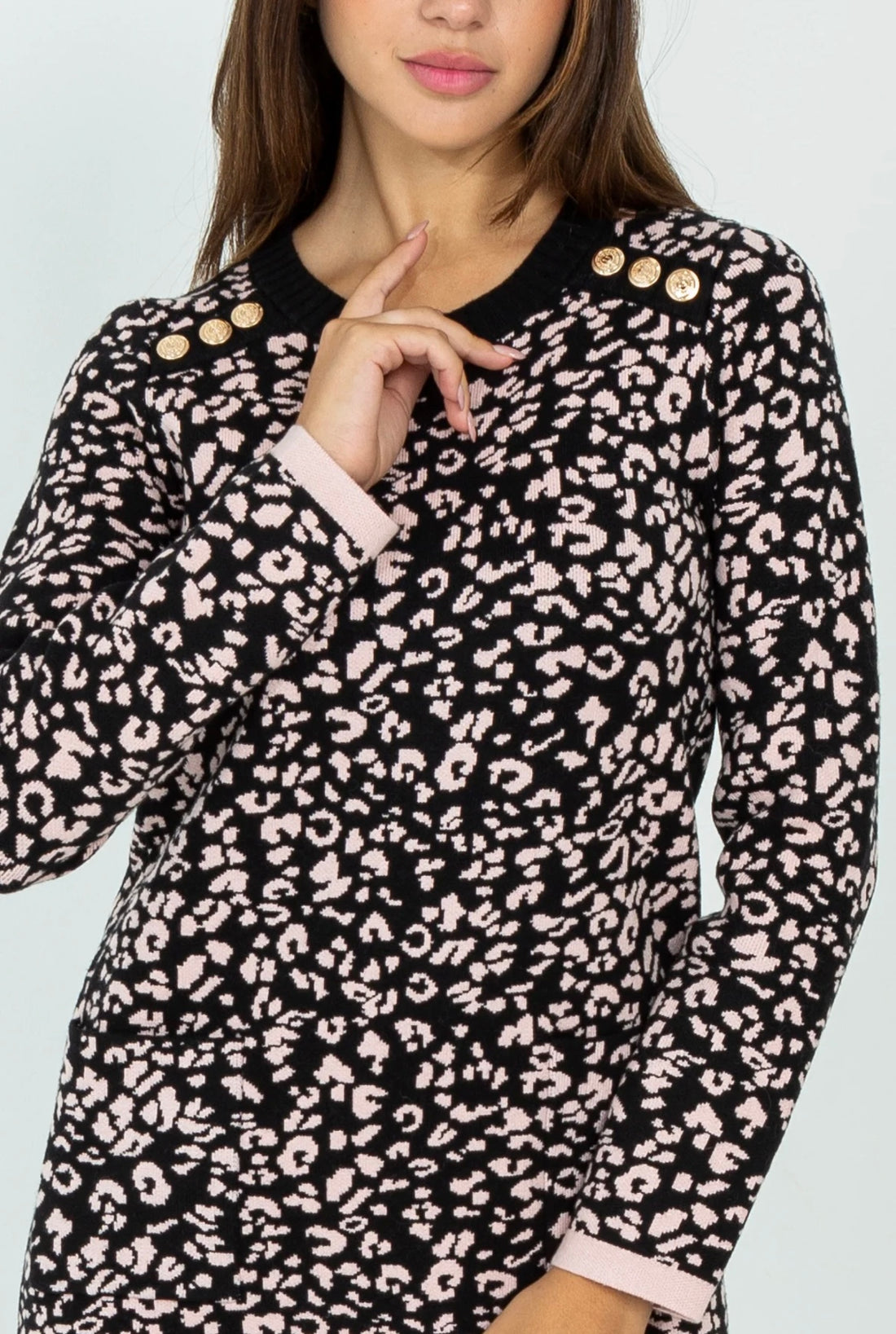 ABITO IN MAGLIA ANIMALIER Vicolo