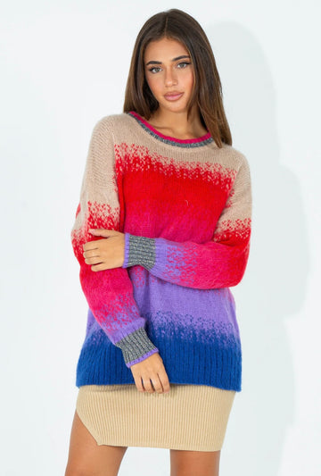 JAYCI
MAGLIA A COLORI SFUMATI