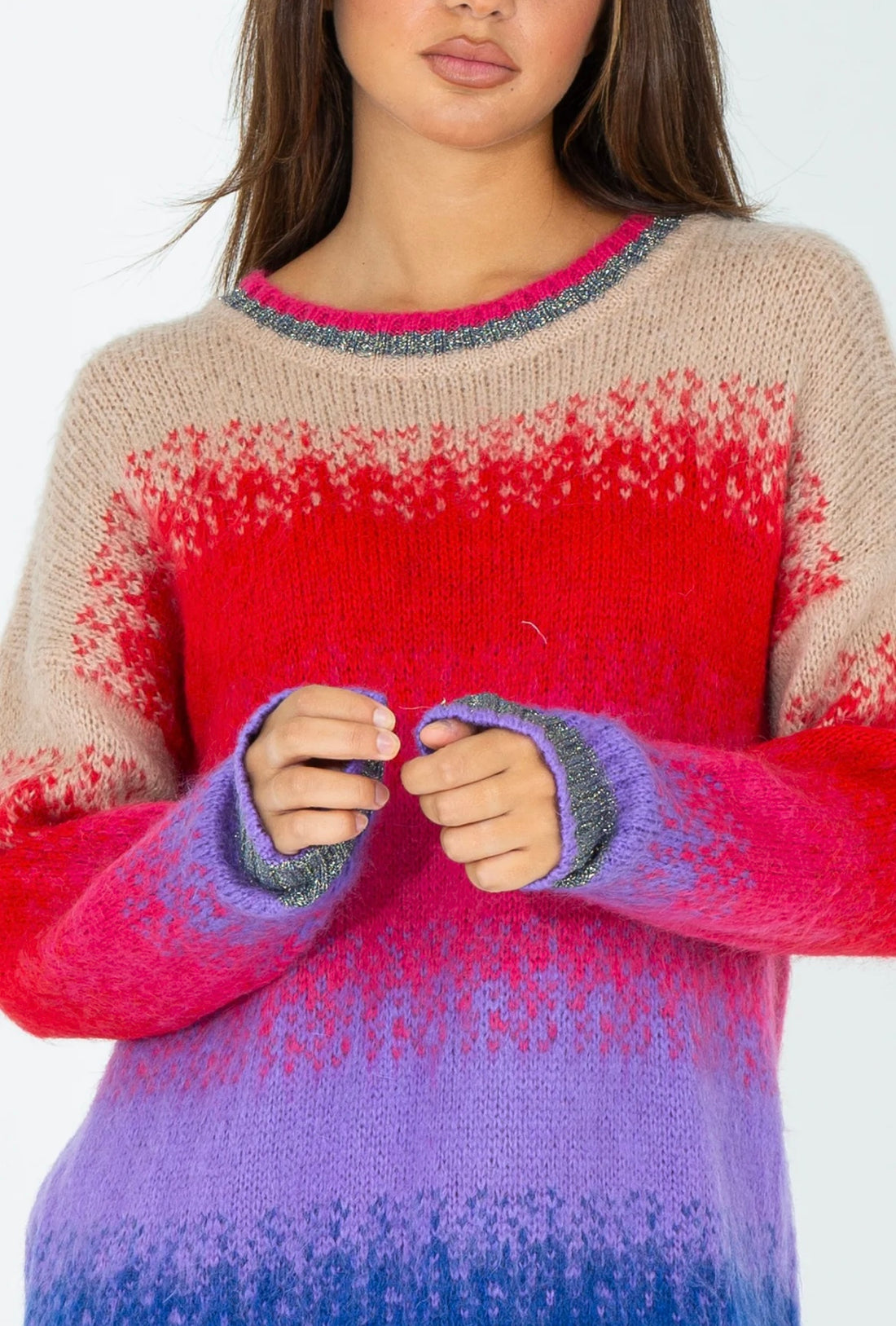 JAYCI
MAGLIA A COLORI SFUMATI