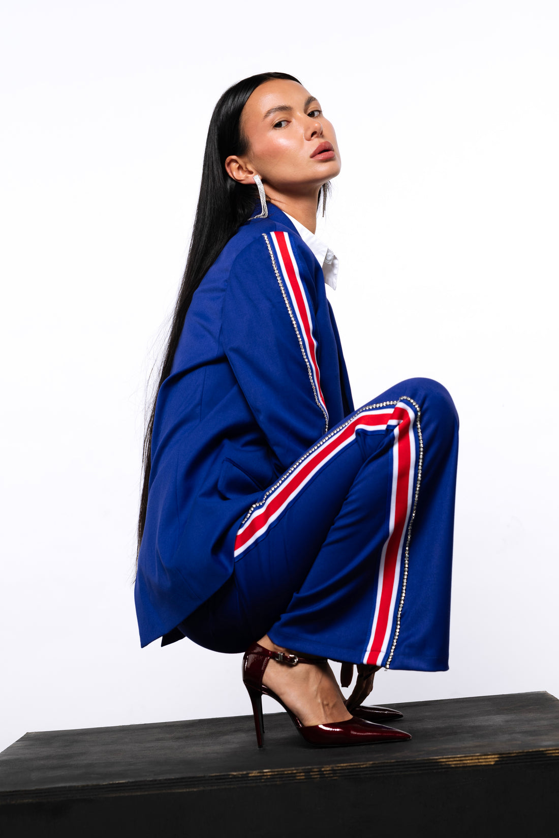 Pantalone Jayci Zampa con banda preziosa
