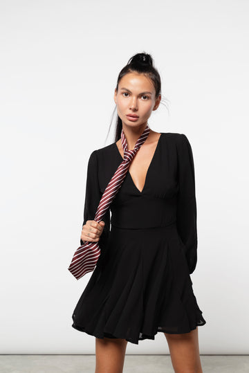 Vestitino in Georgette Nero