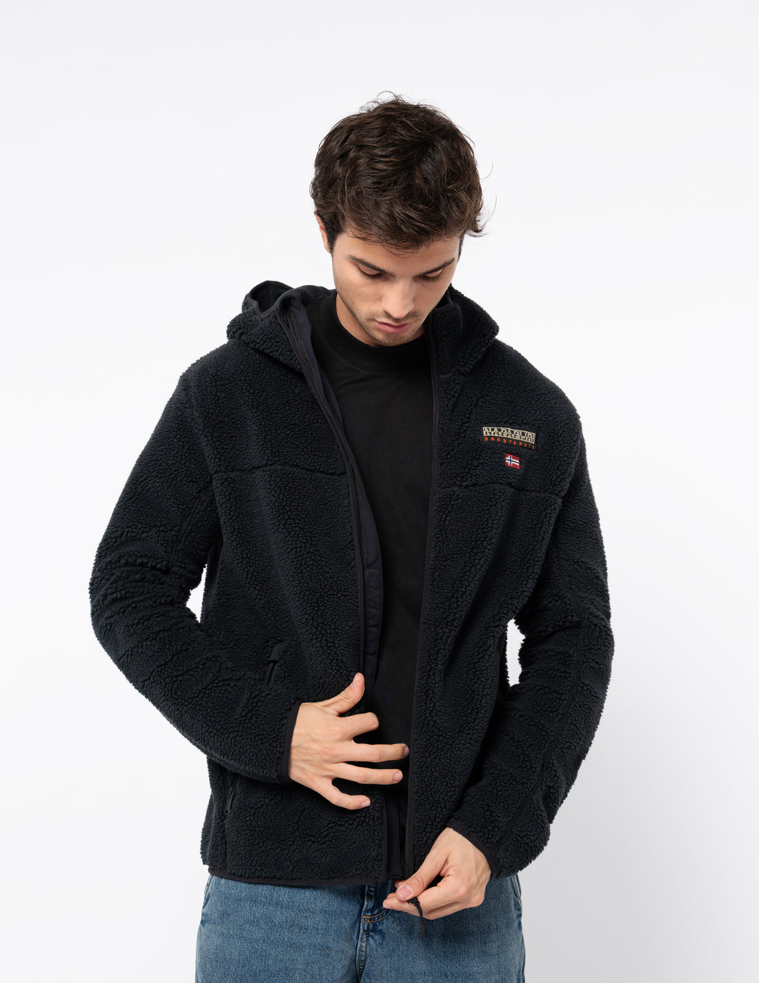 Napapijri Tynik Giacca in Pile Nero