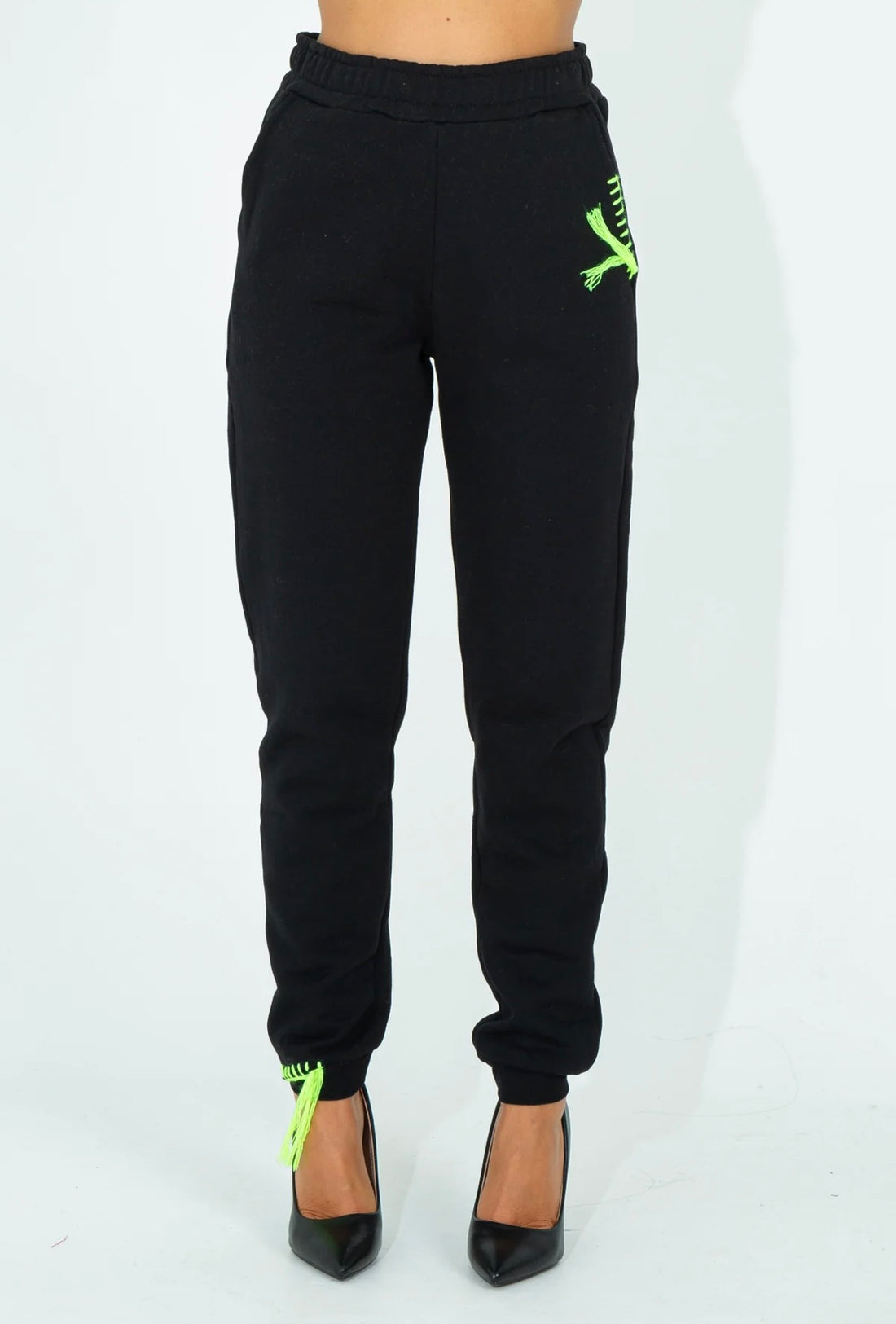 SHOP ART PANTALONE TUTA CON DETTAGLI RICAMATI