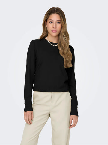 JDYMALOU PULLOVER DI FILO NERO