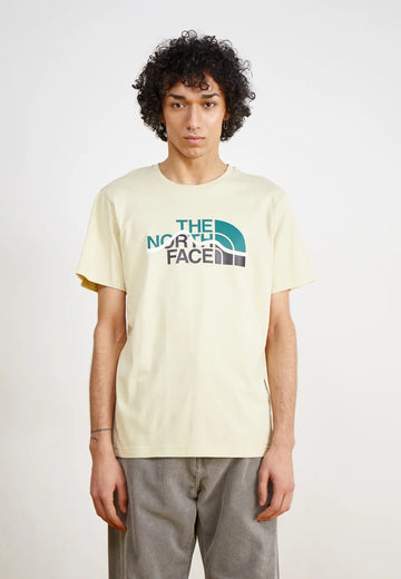 THE NORTH FACE MOUNTAIN LINE TEE BEIGE