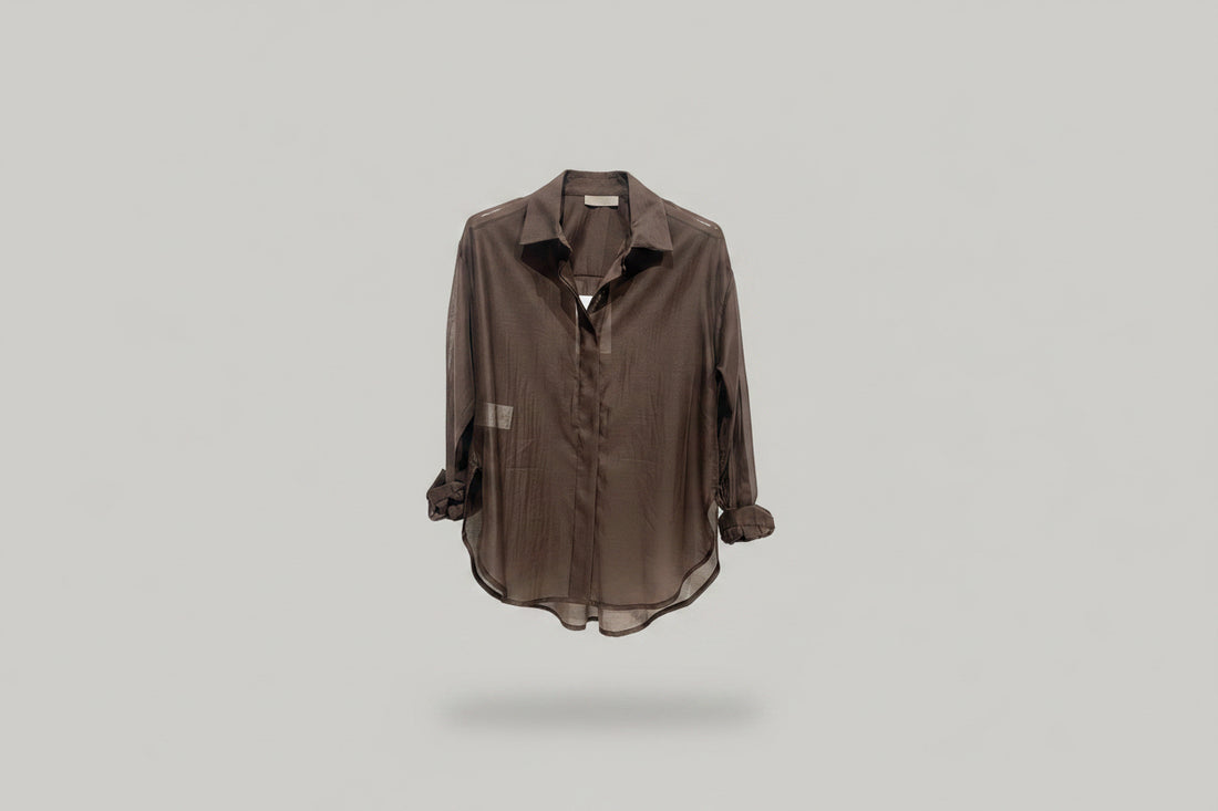 Camicia Voile Trasparente Moro