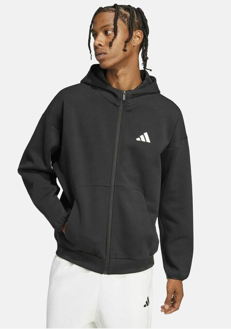Adidas felpa full zip e cappuccio