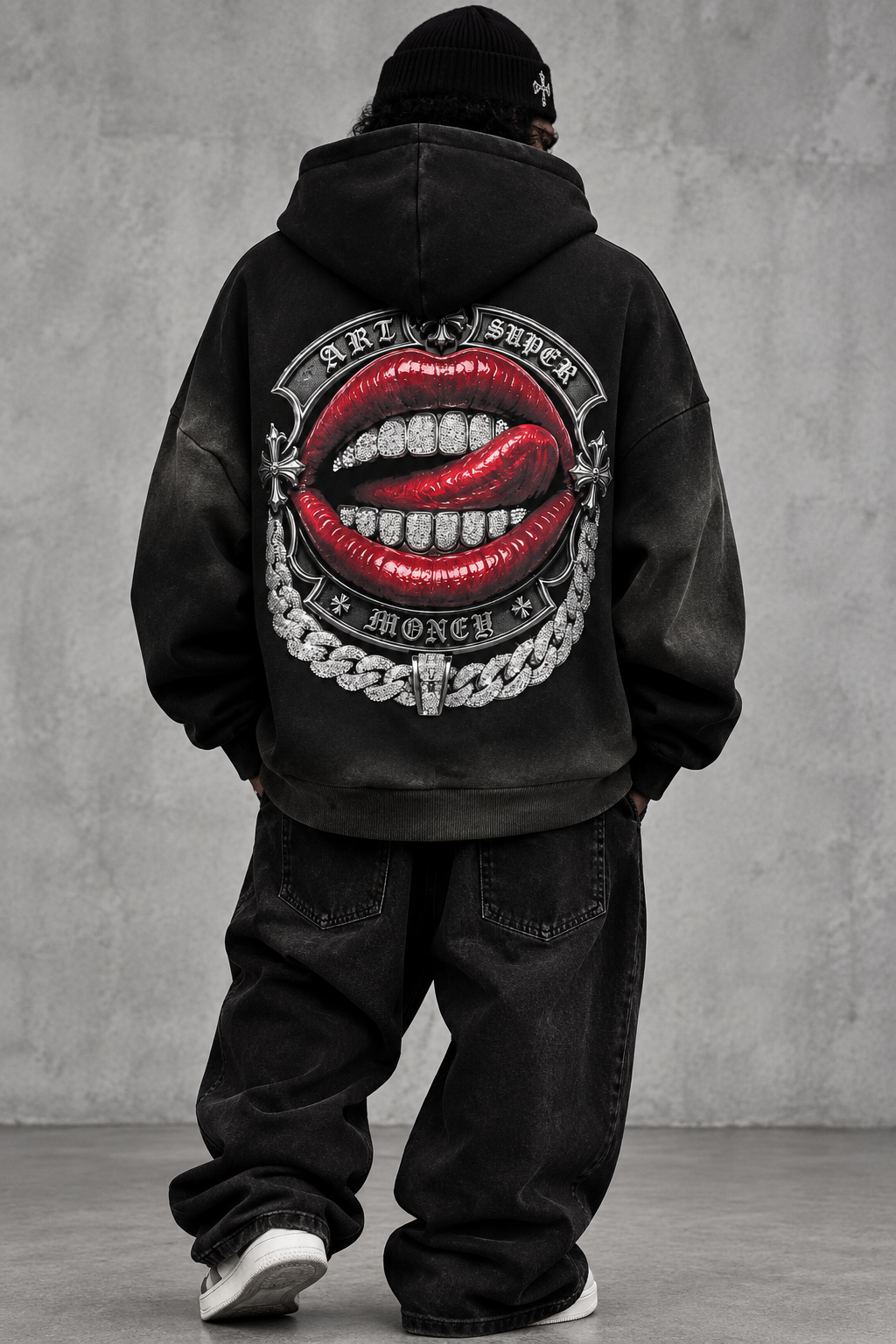ZIP HOODIE T-BAR Art Super Money