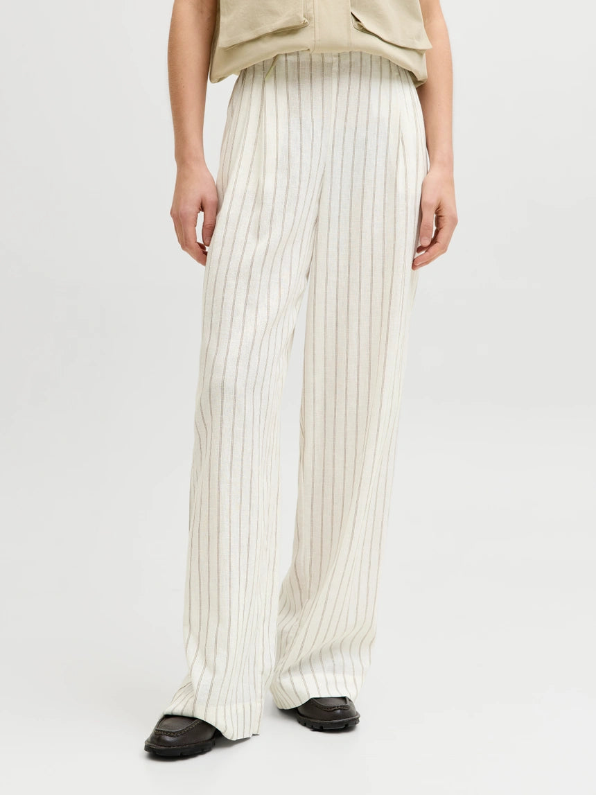Pantalone lino gessato