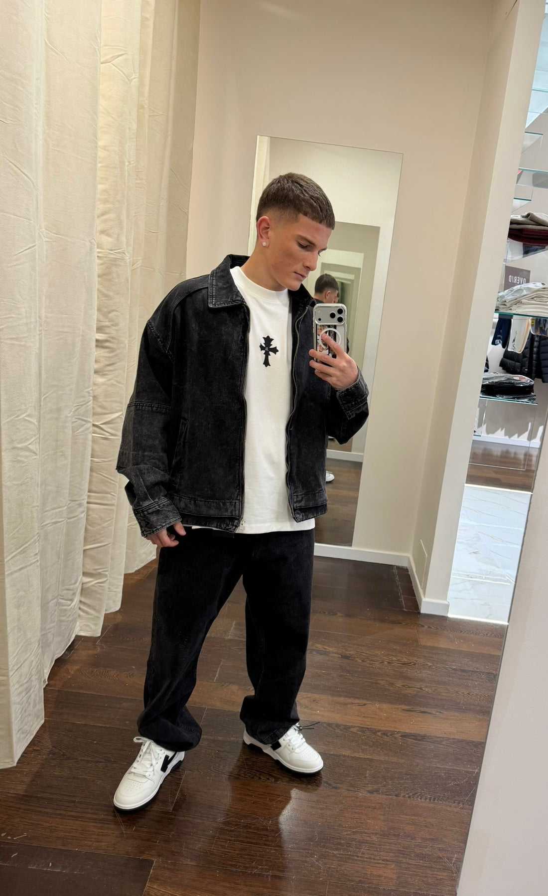 Bomber DENIM Black Island