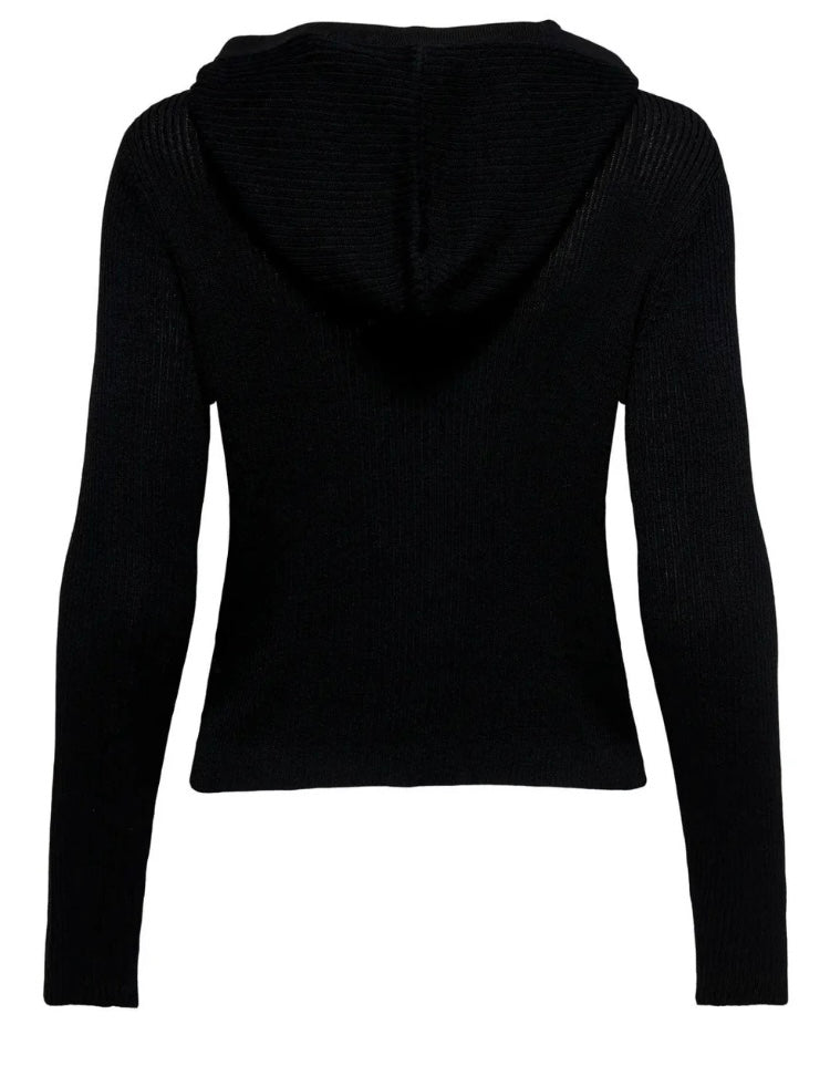 Cardigan full zip e cappuccio Jdy