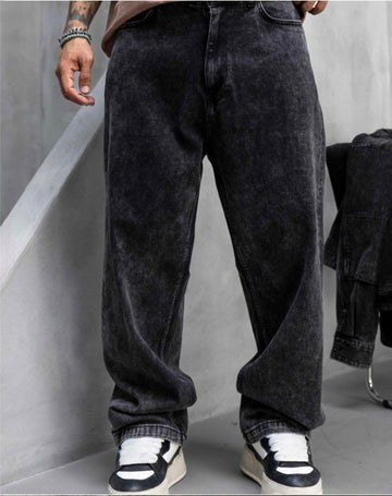 Jeans Baggy Black Island