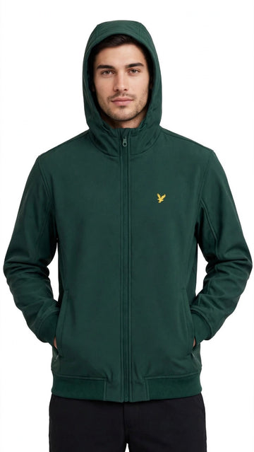 Giacca Soft Shell Lyle & Scott Uomo Verde Bottiglia