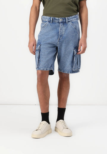 JACK & JONES JJIALEX -Jorts di jeans- light blue denim