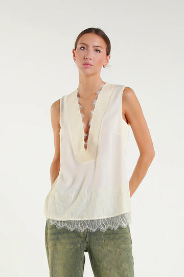 Jeans loos con brillantini lavaggio sabbia MET