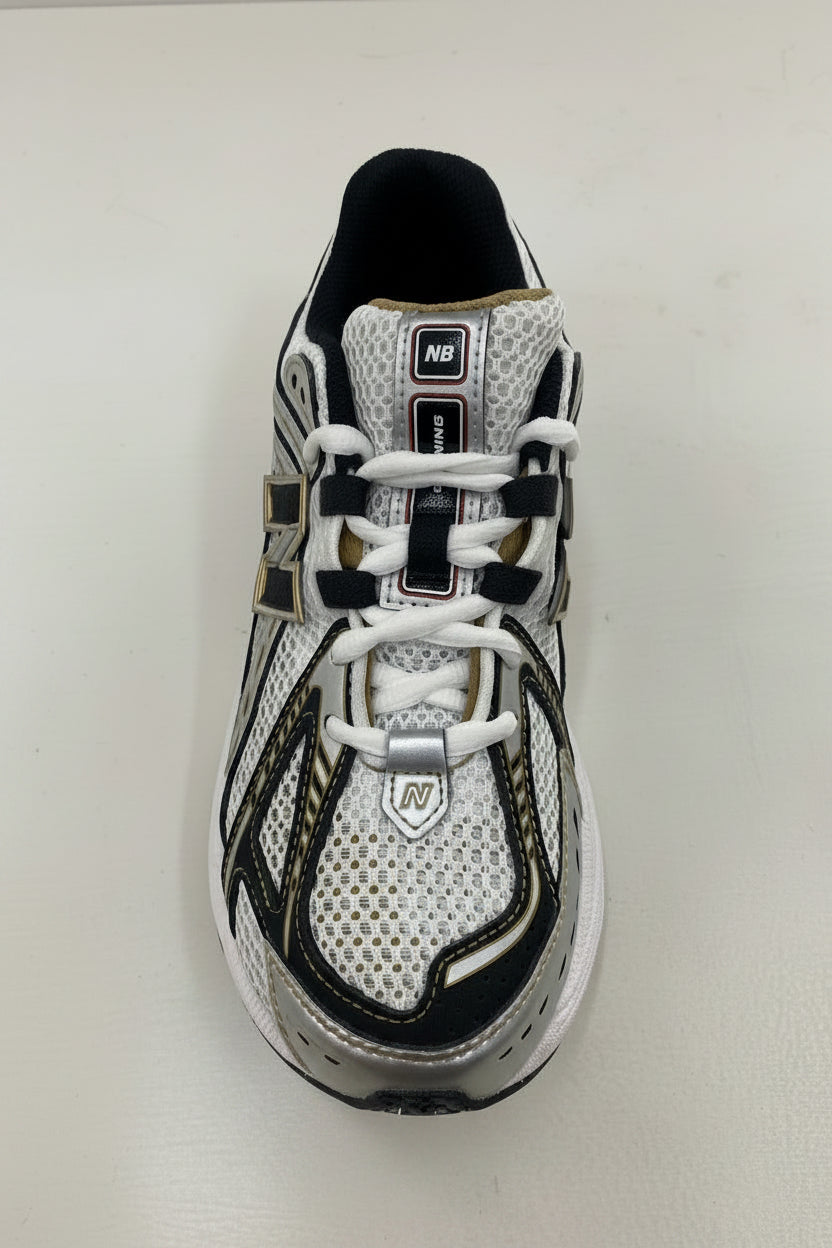 New Balance 1906R Bianco Nero Oro - Sneaker Mesh Running Tech