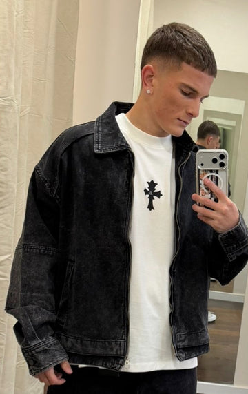 Bomber DENIM Black Island