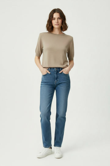 Maglia Crop Ravello Tortora