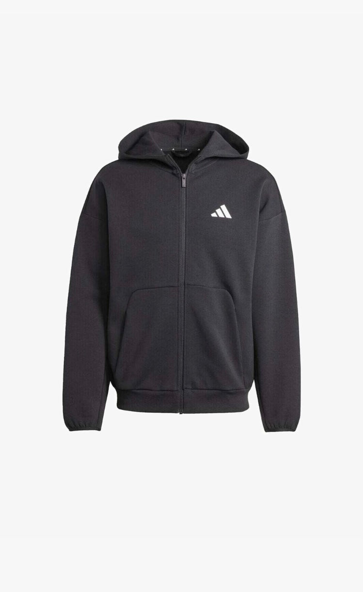 Adidas felpa full zip e cappuccio