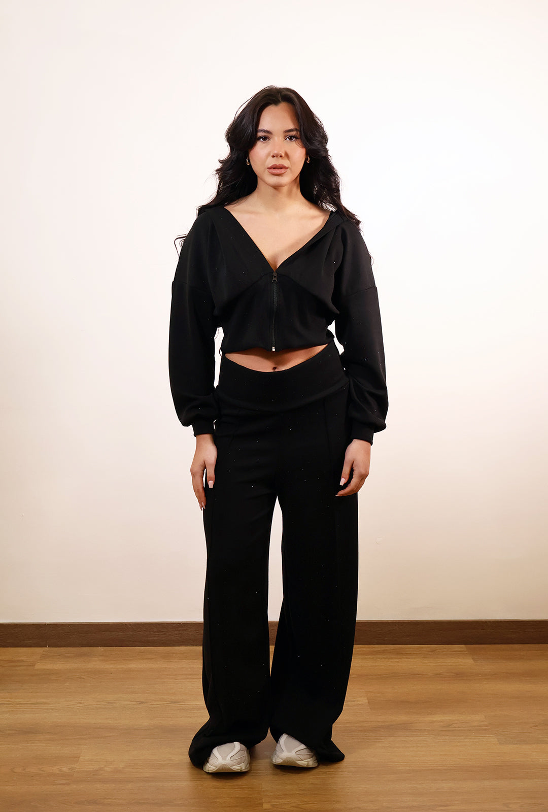 Felpa Crop Diamond Over d