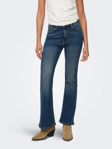 JDYKATHY Vita alta Flared Fit Jeans