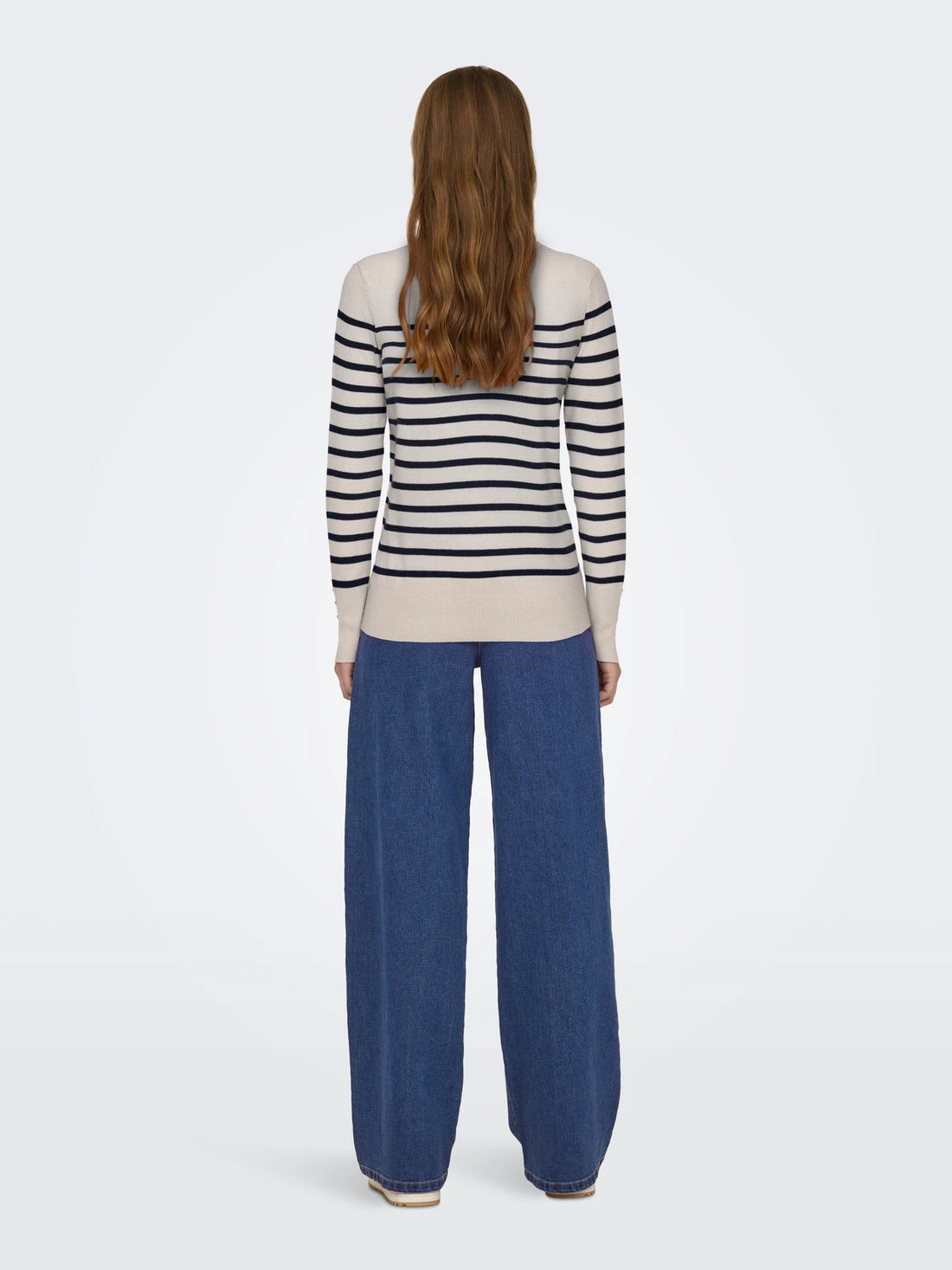 JDYMALOU PULLOVER DI FILO A RIGHE
