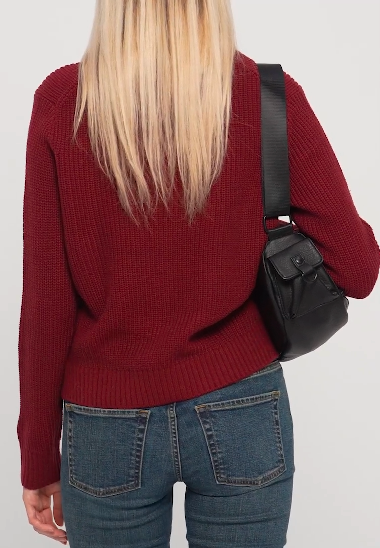 JXGLOBAL CREW NECK - Maglione - cabernet