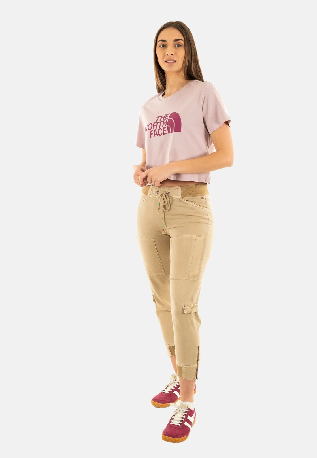 THE NORTH FACE EASY RELAXED CROPPED ROSA