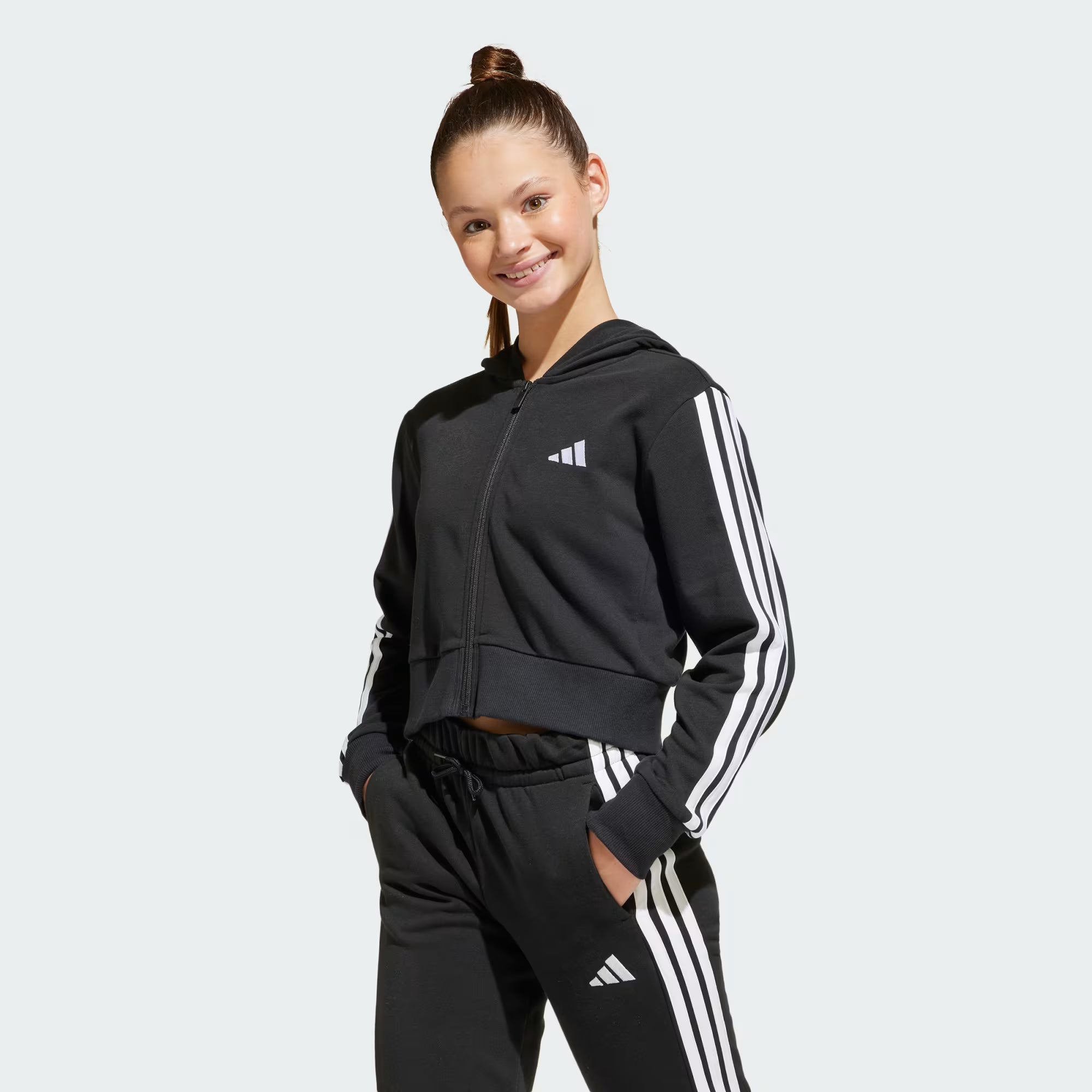 Felpa con cappuccio Essentials Full-Zip Junior ADIDAS